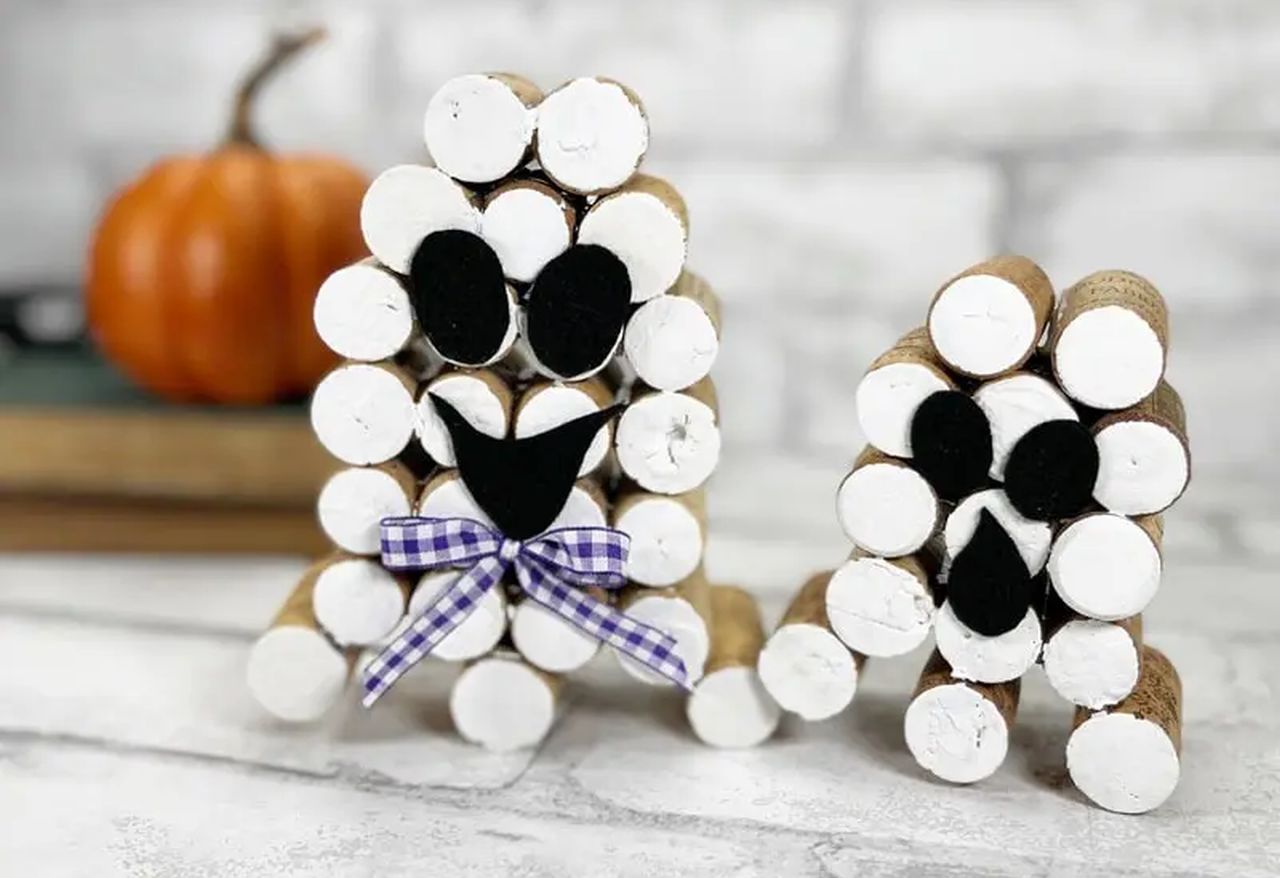 Recycled Cork Ghosts