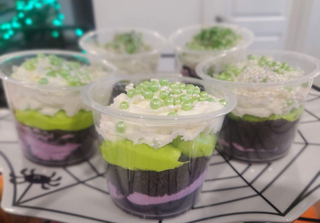 spooky Witch’s Brew Halloween Dirt Cups