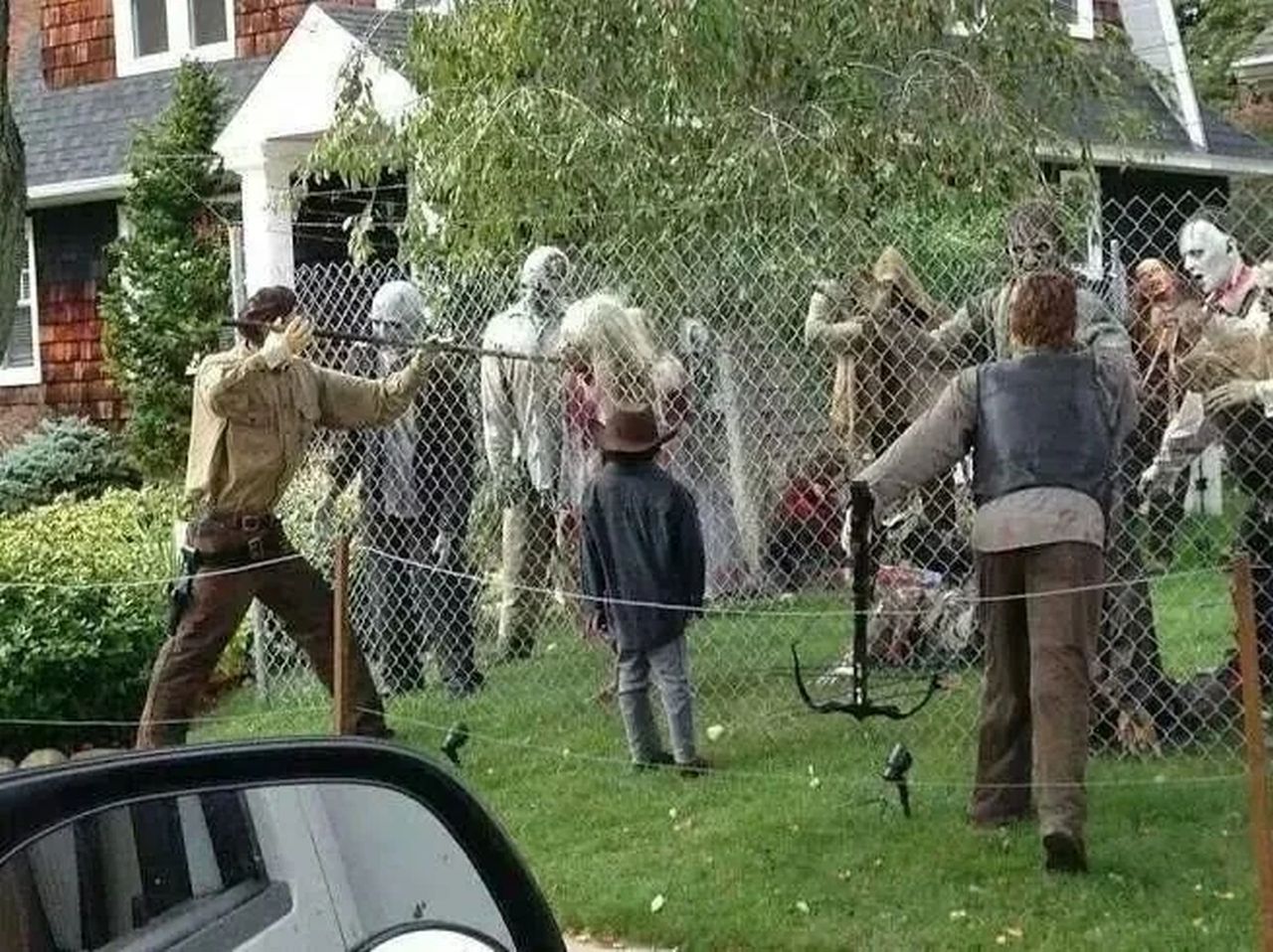 walking dead inspired halloween decoration