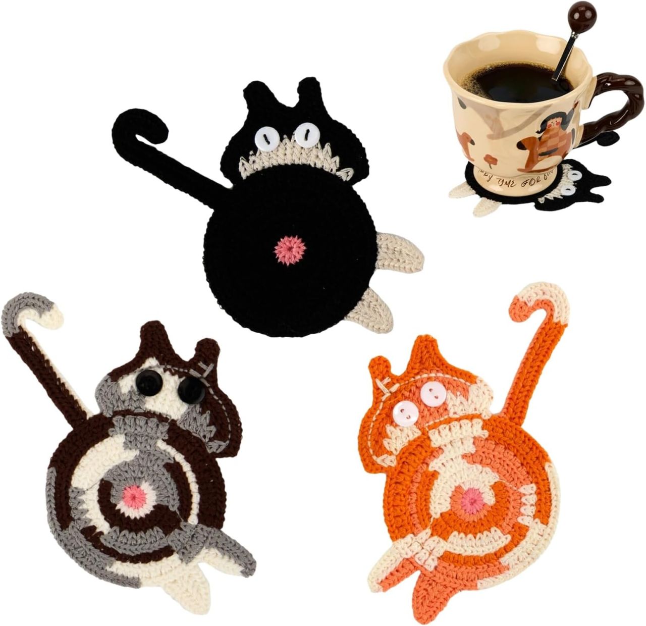 3PCS Cat Coasters