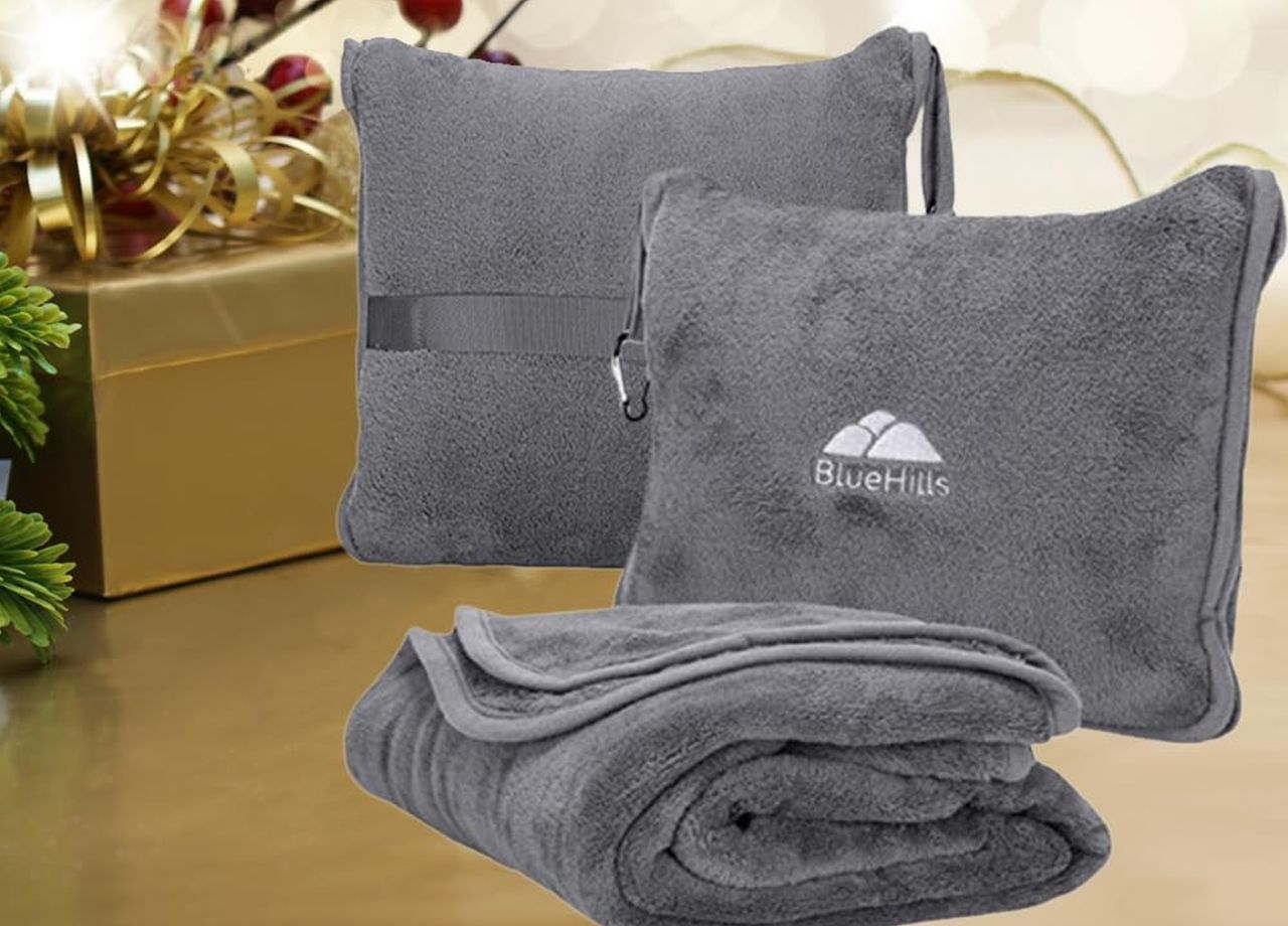 BlueHills Premium Soft Travel Blanket