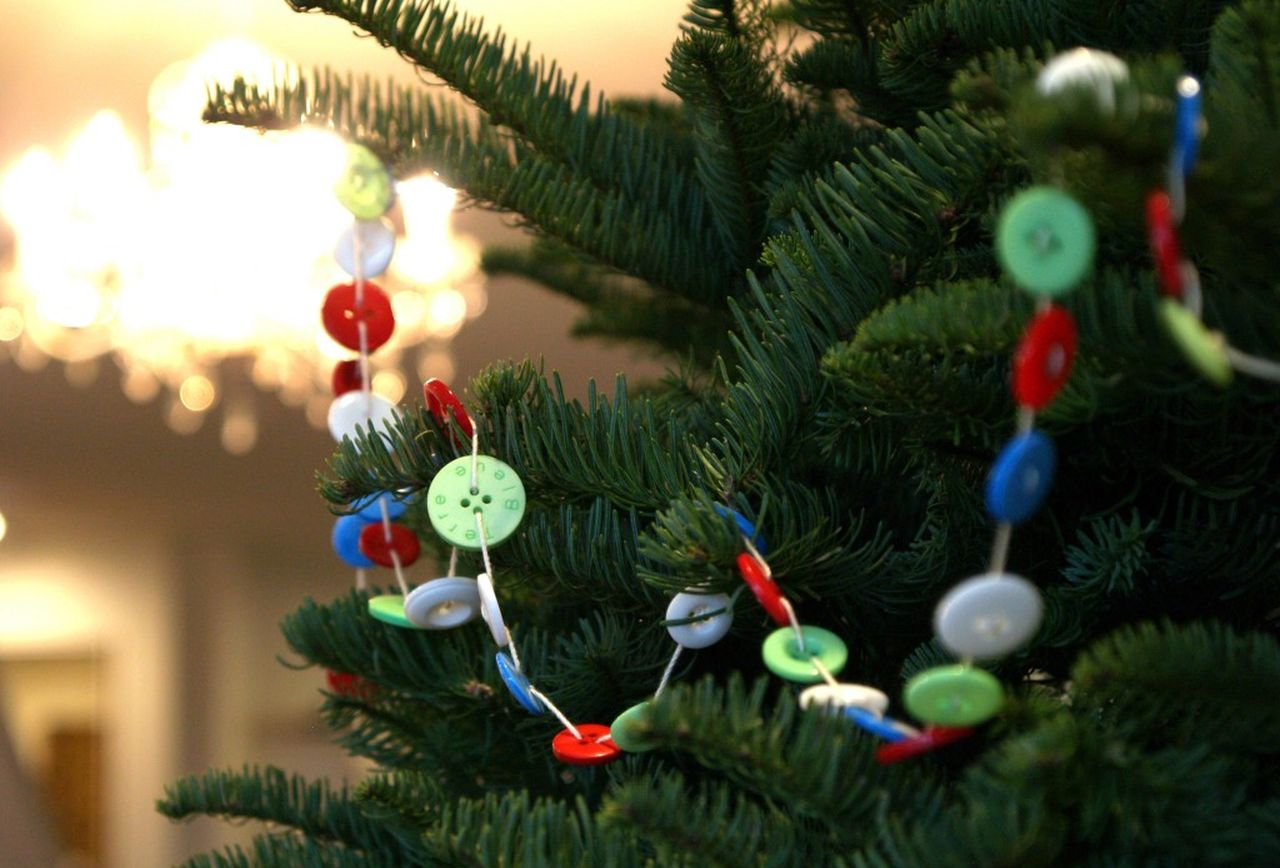 Button Garland for Christmas Tree