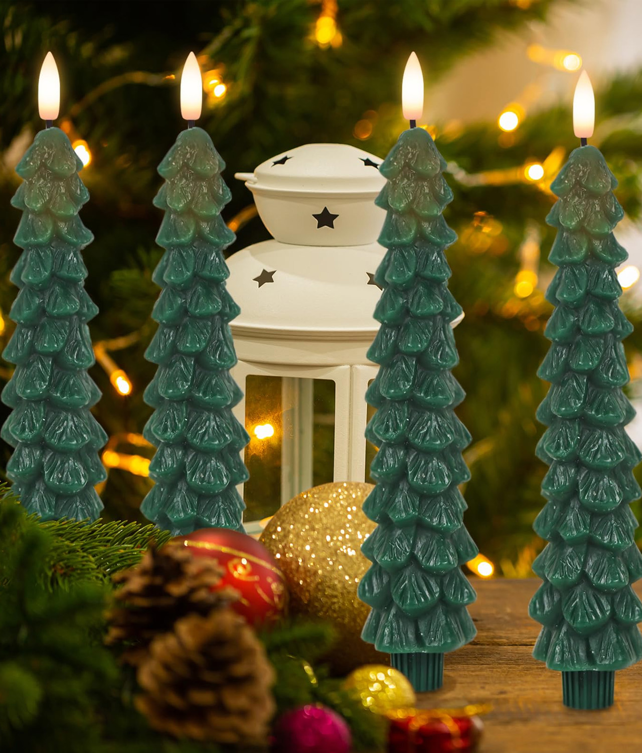 Christmas Taper Candles