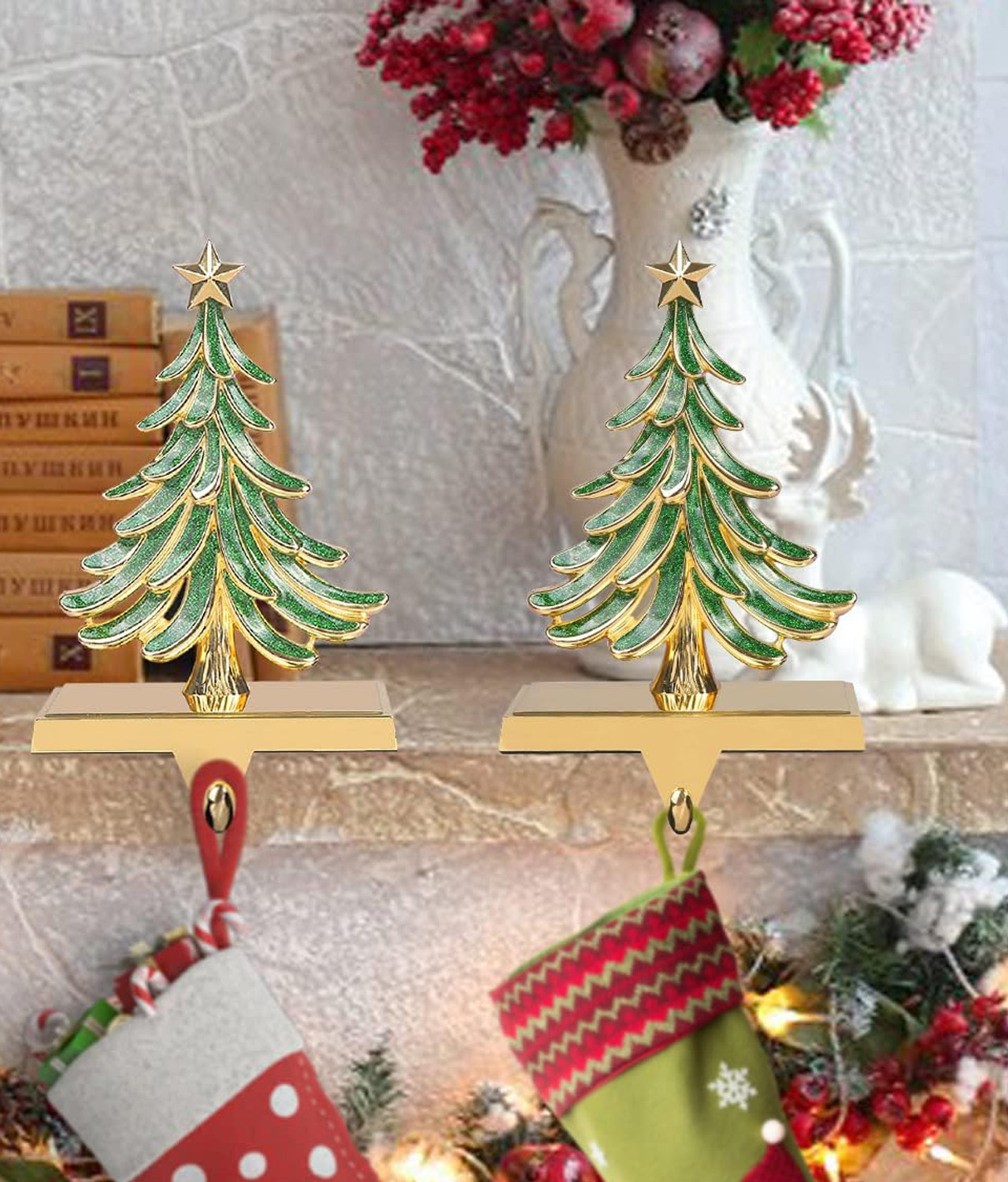 Christmas Tree Stocking Holder