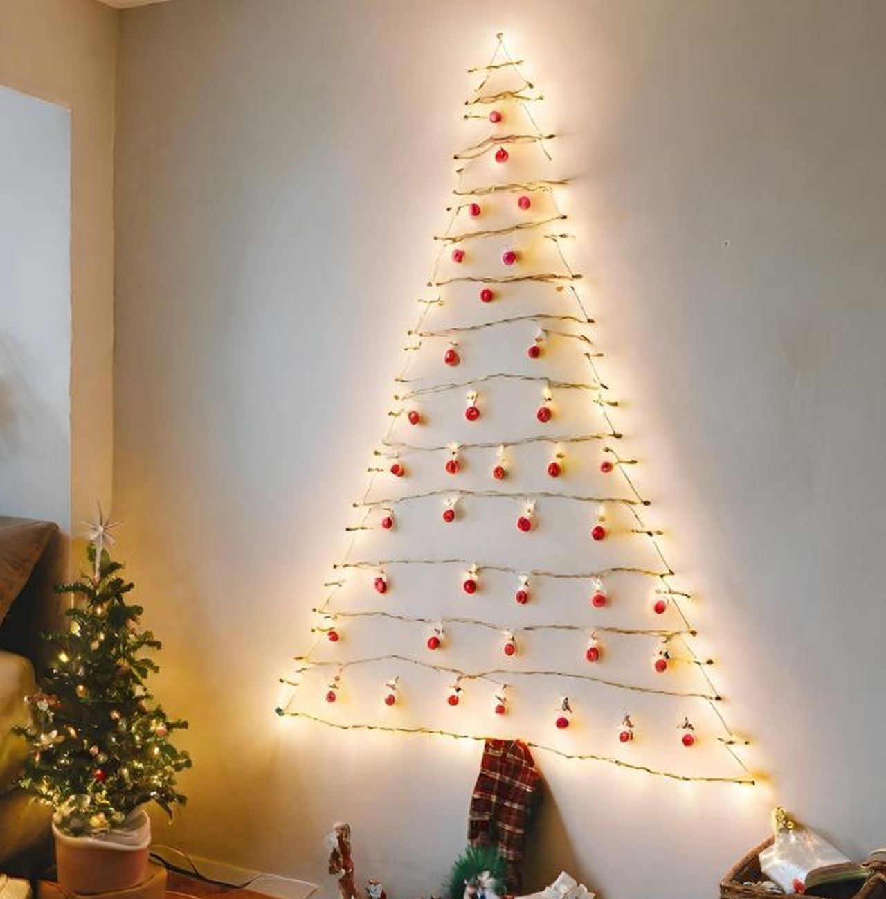 Christmas Tree With Fairy Lights