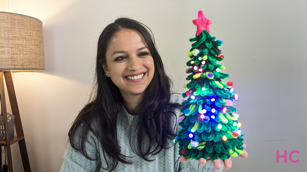 Christmas Tree With Pipe Cleaners - 1