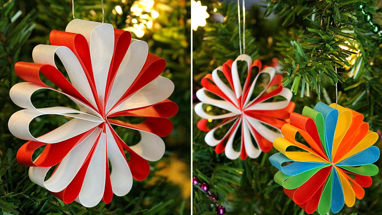 Christmas paper decorations