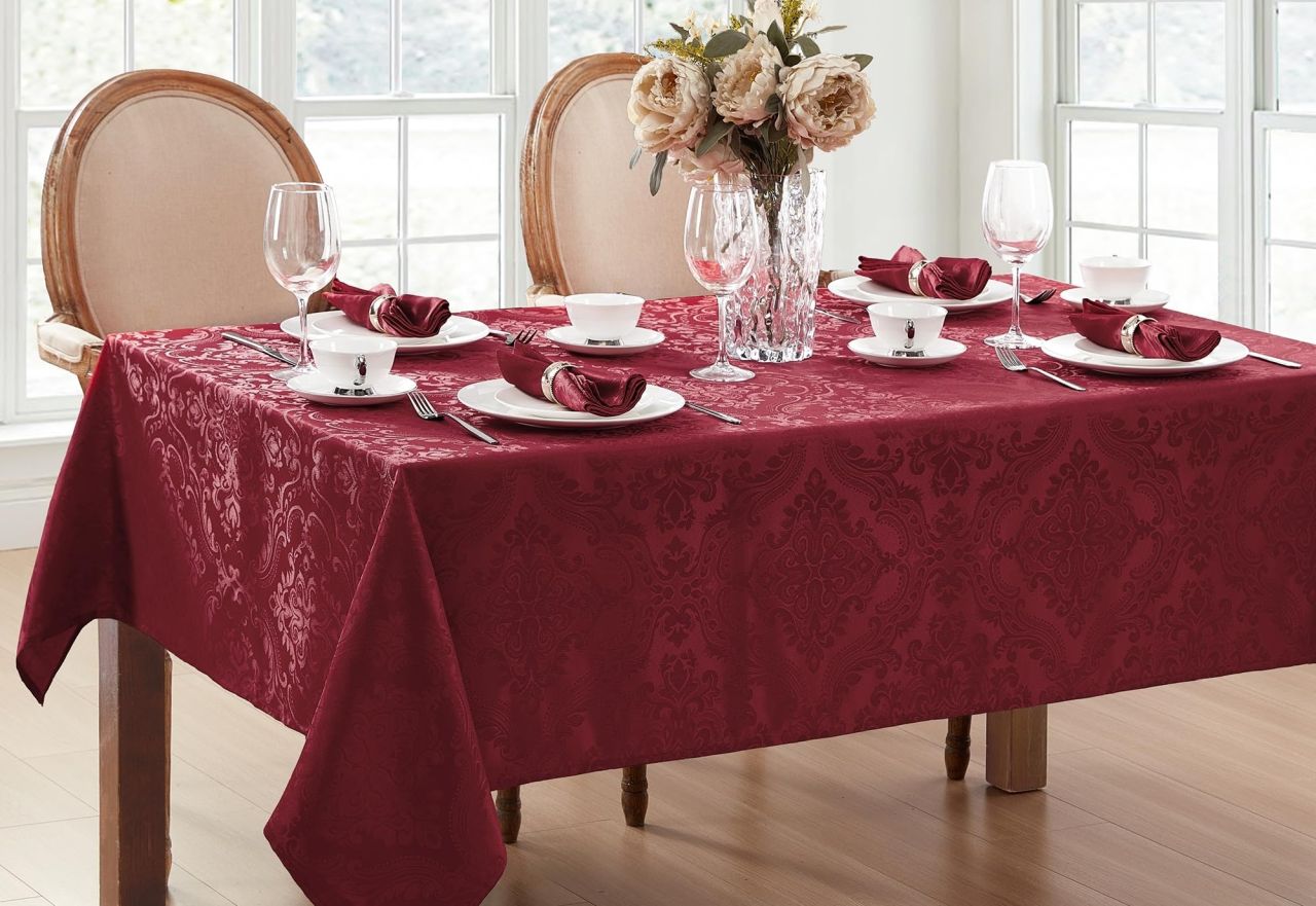 Elrene Home Fashions Fabric Tablecloth