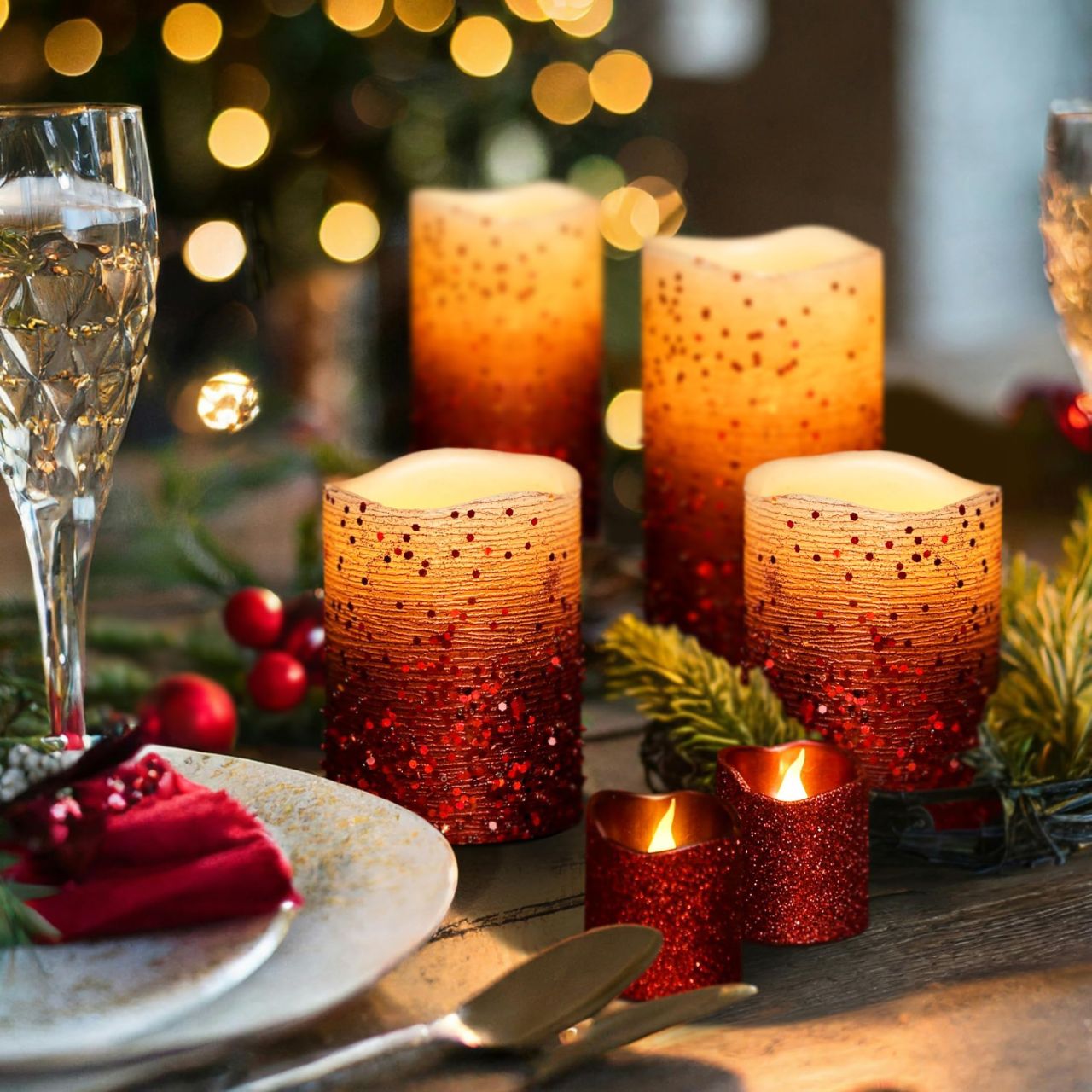 thumbnail image 2 of LED Taper Candles, Smoke Unrestrained, Environmentally Friendly 2 of 10
