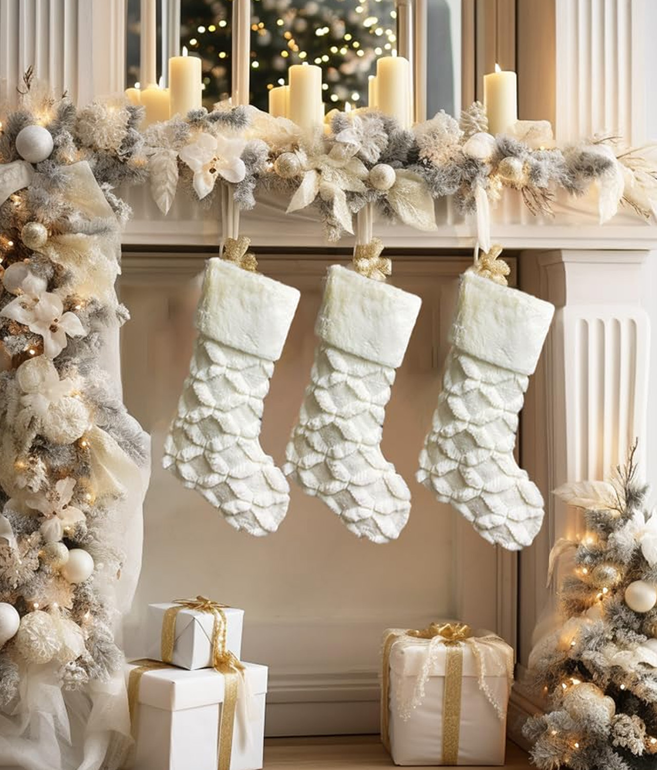 Faux Fur Christmas Stockings