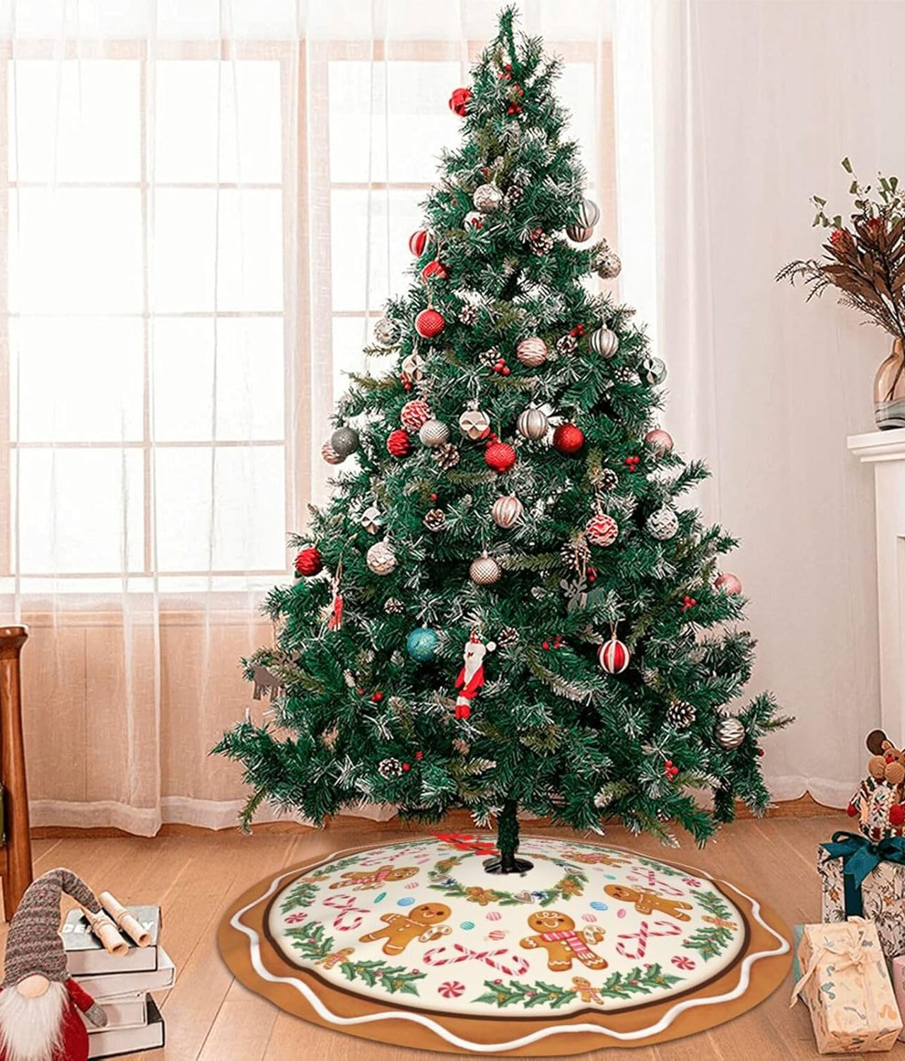 Gingerbread Man Christmas Tree Skirt