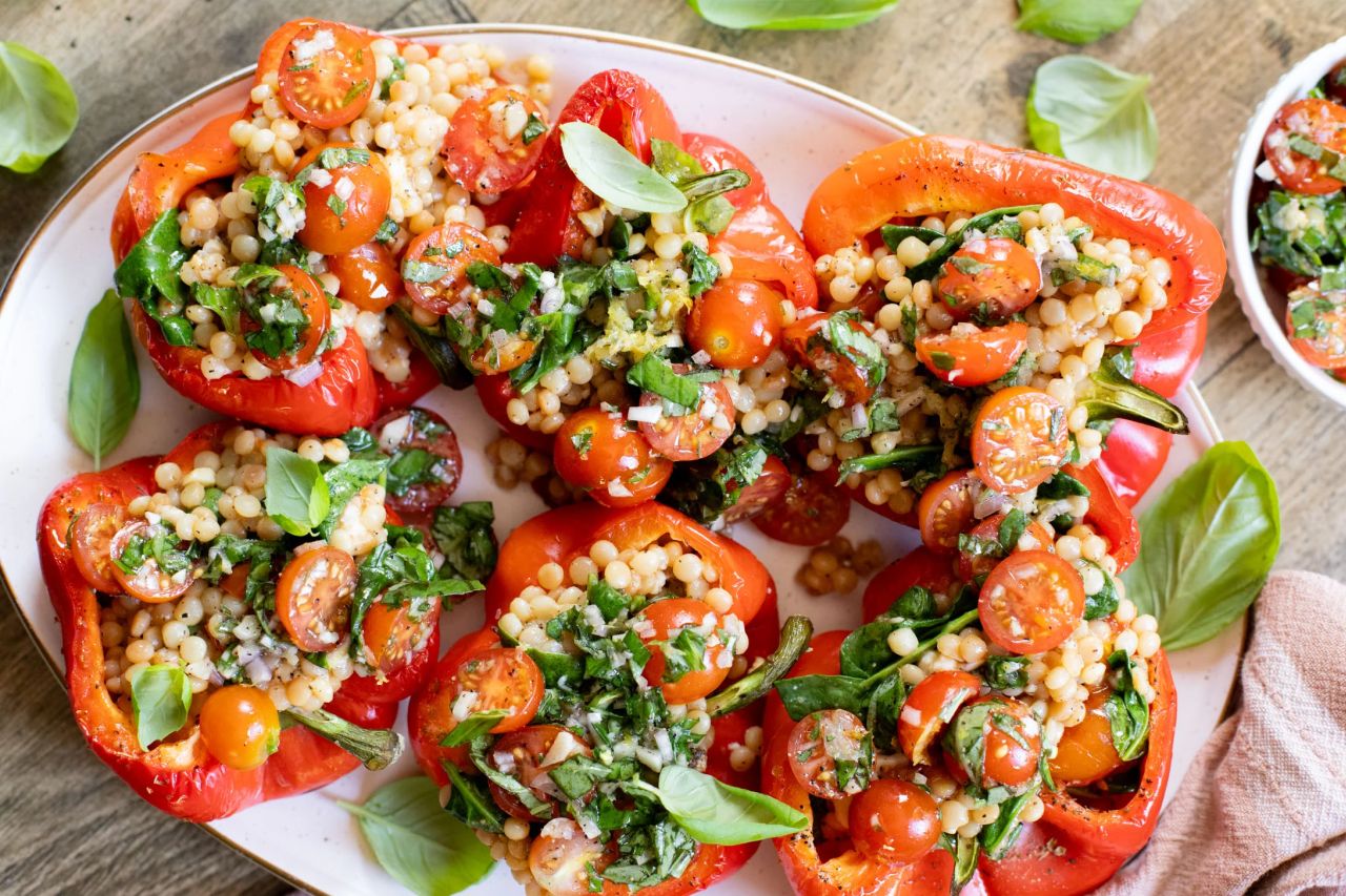 Herbed Couscous-Stuffed Mini Peppers