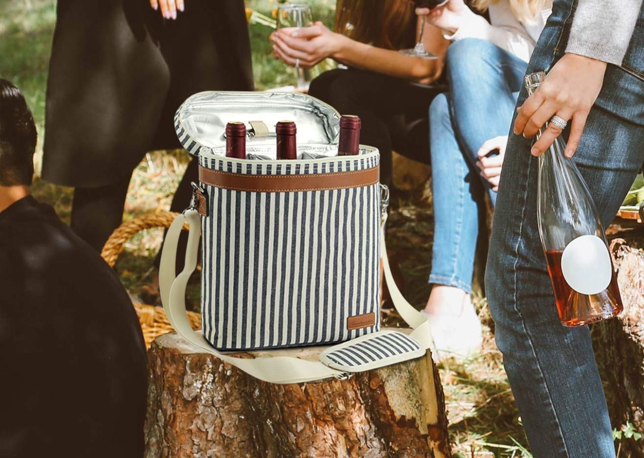 Insulated Wine Tote Cooler Bag