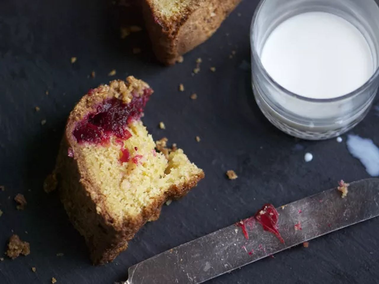 Leftover Cranberry Sauce Cake