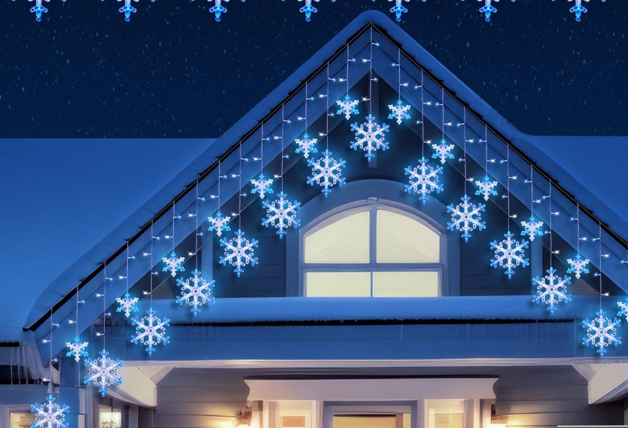 Minetom Christmas Snowflake Lights