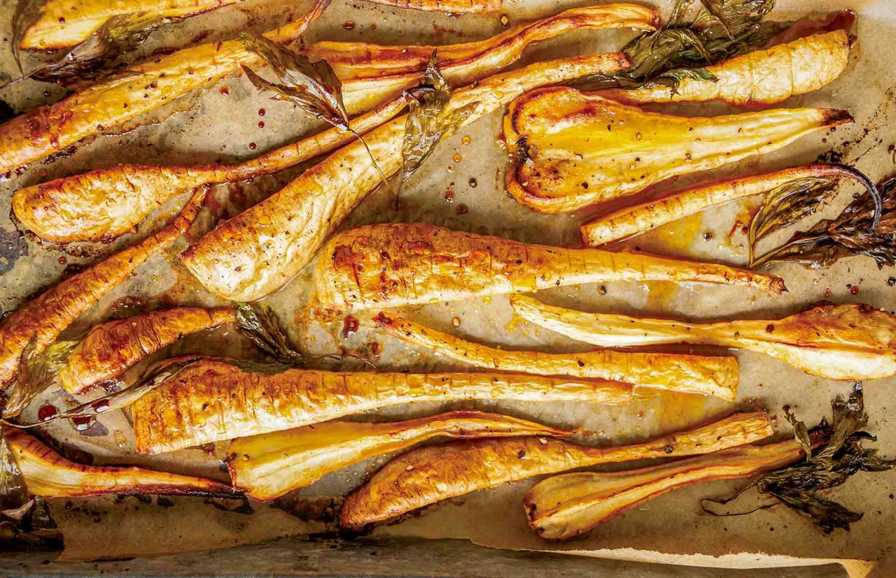 Quick Maple-Glazed Parsnips