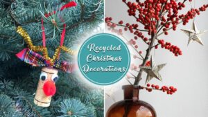 Recycled Christmas Decorations Made From Materials Available at Home