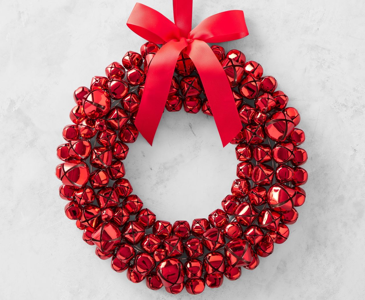 Red Jingle Bell Wreath