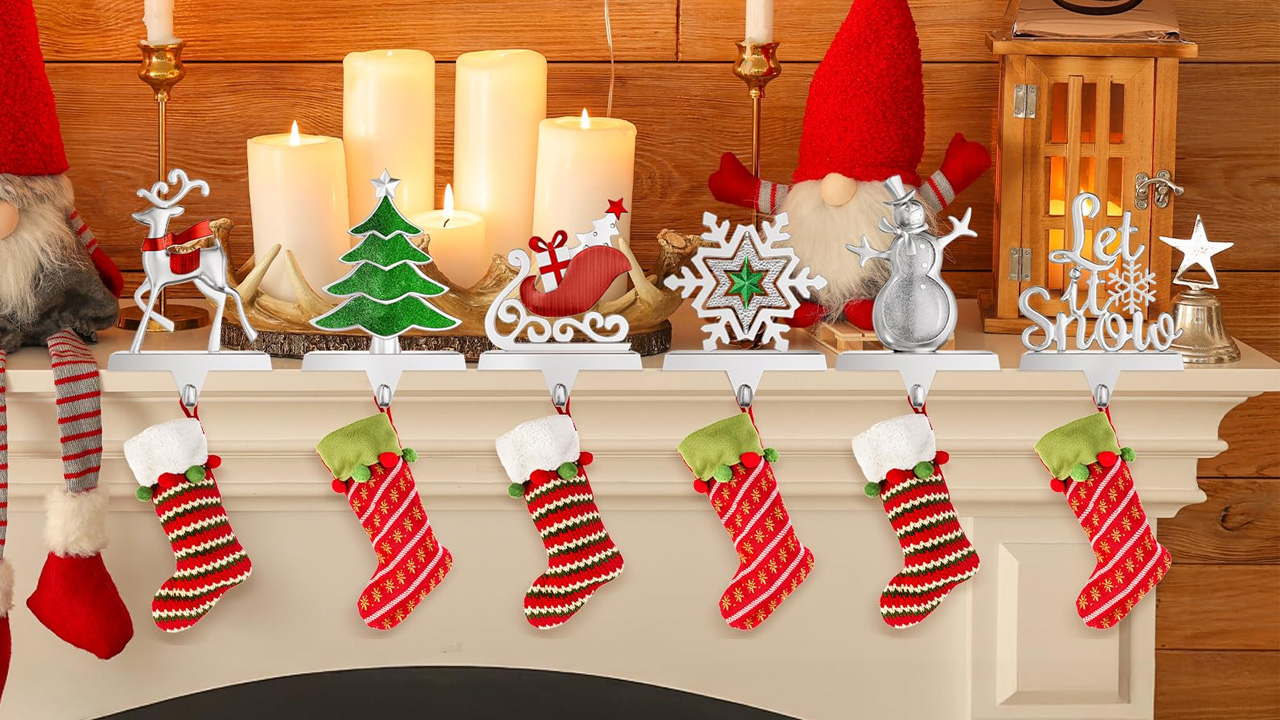 Set of 6 Christmas Stocking Holders