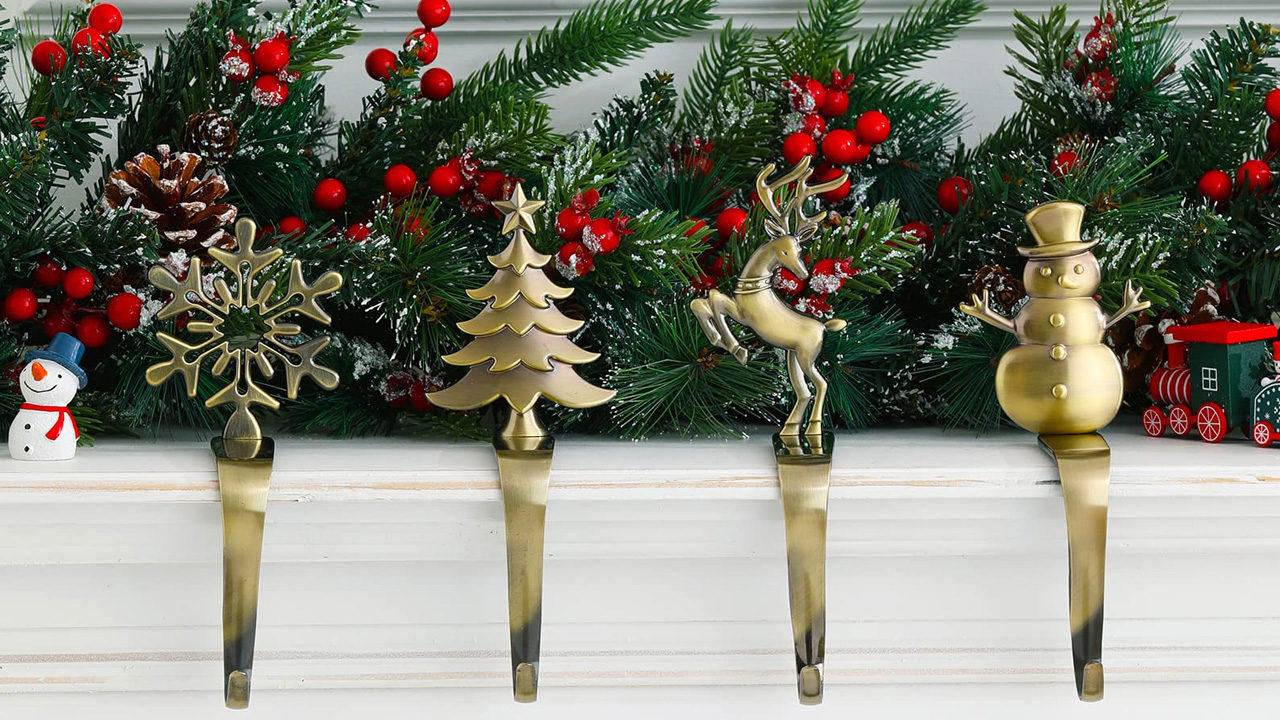 Stocking Holders Featuring Christmas Icons