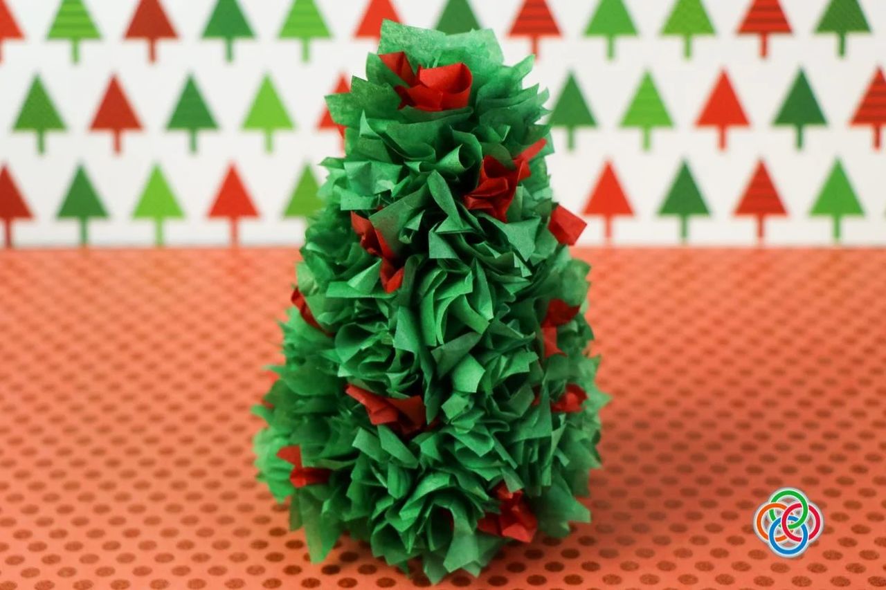 Tissue Paper Christmas Tree