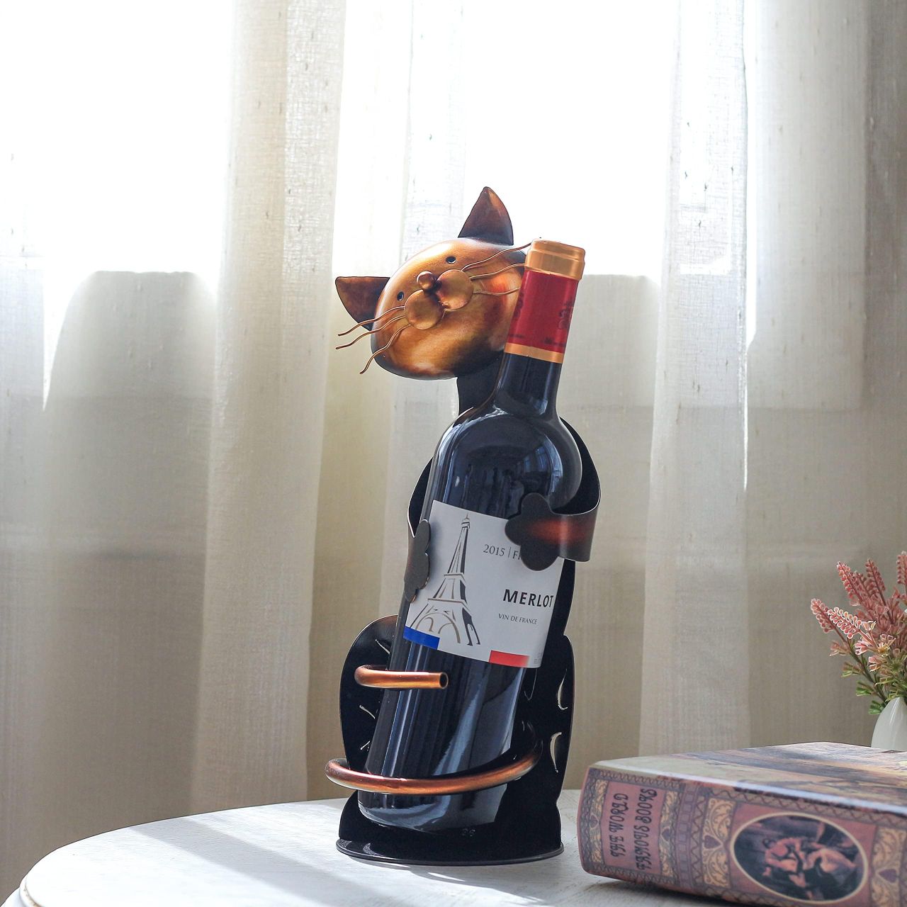 Best Christmas gifts ideas- Tooarts Cat Shaped Wine Holder