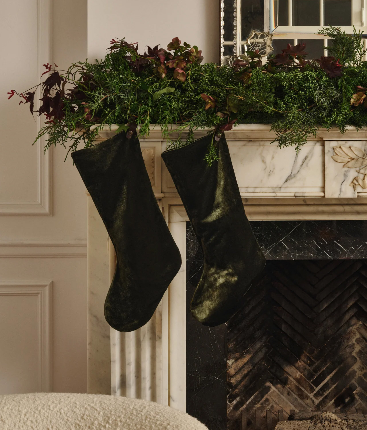 Velvet Christmas Stocking