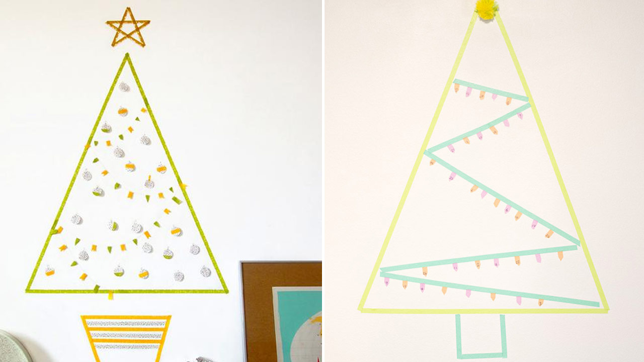 Washi Tape Christmas Tree -2