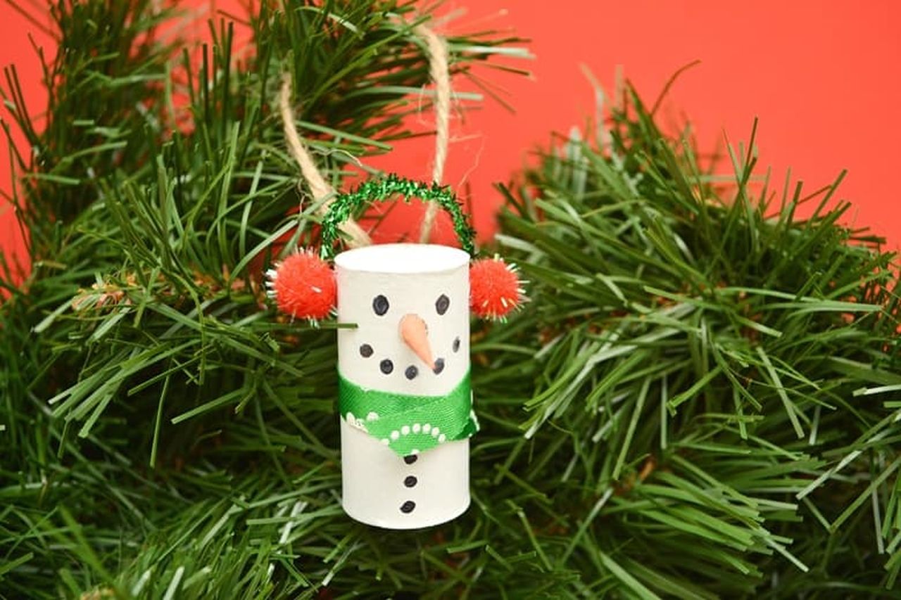 Wine Cork Snowman Tree Ornament