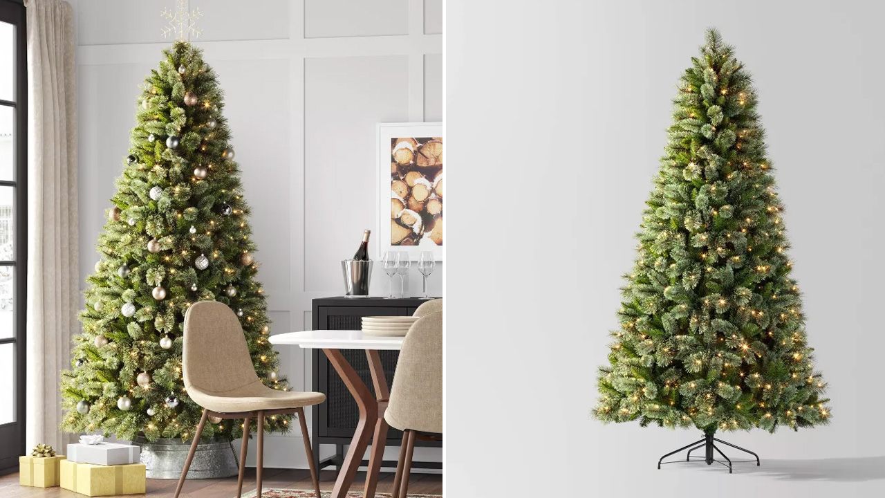 Wondershop 7.5 ft Prelit Virginia Pine Artificial Christmas Tree