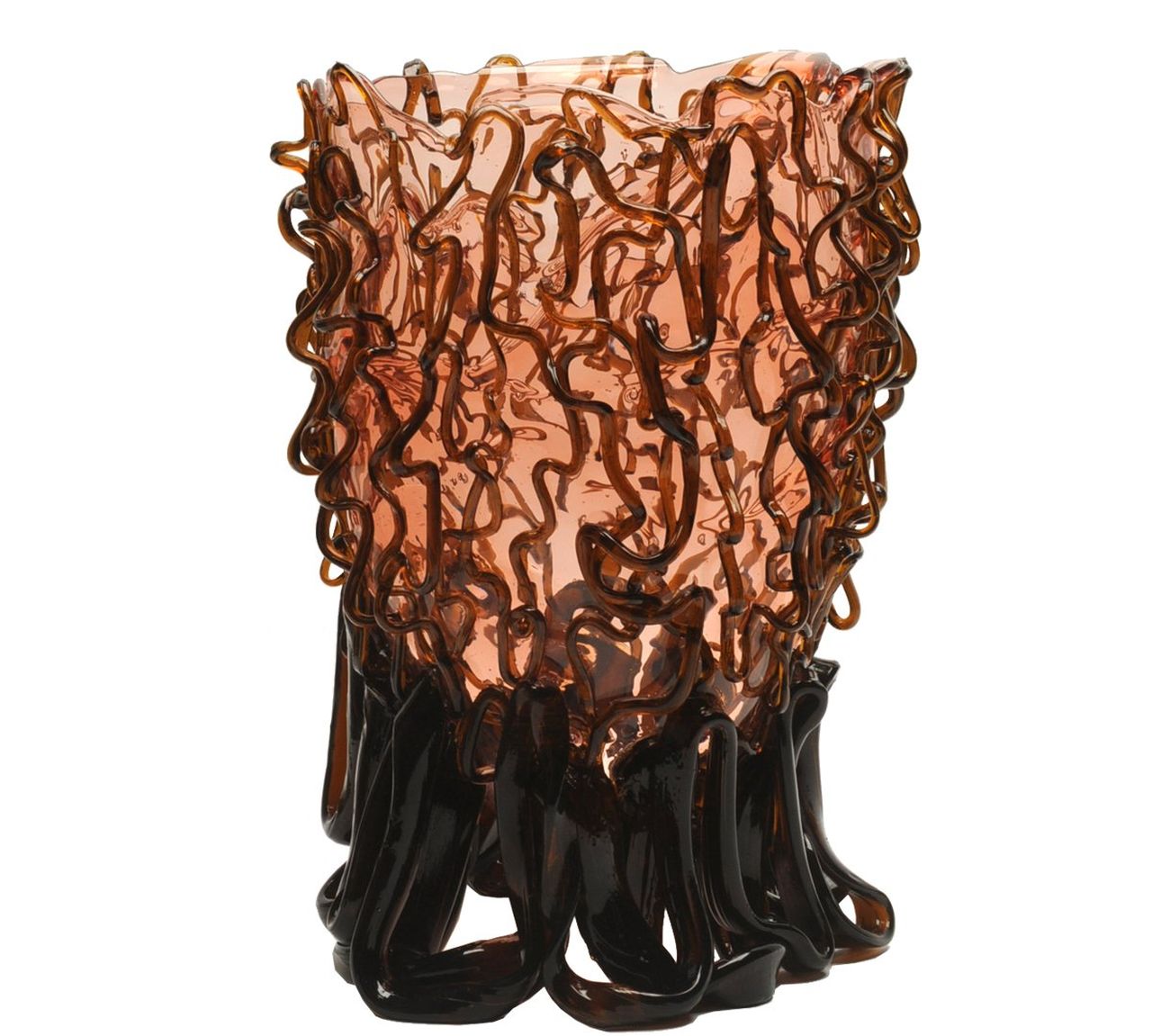 Andrea Corsi Fish Collection Vases in Mocha Mousse - Medusa