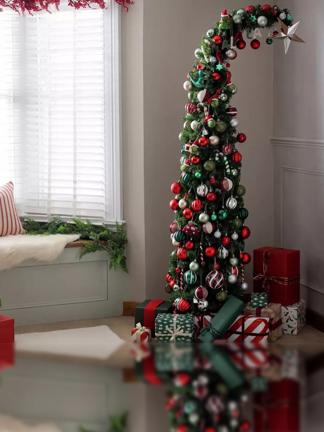 Argos’ New Curved Christmas Tree Adds Grinch Vibe to Home