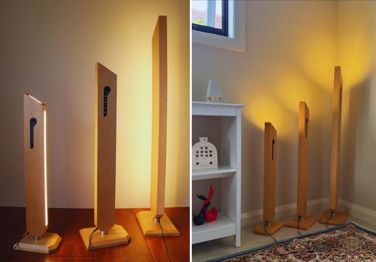 Bahar wooden floor lamp