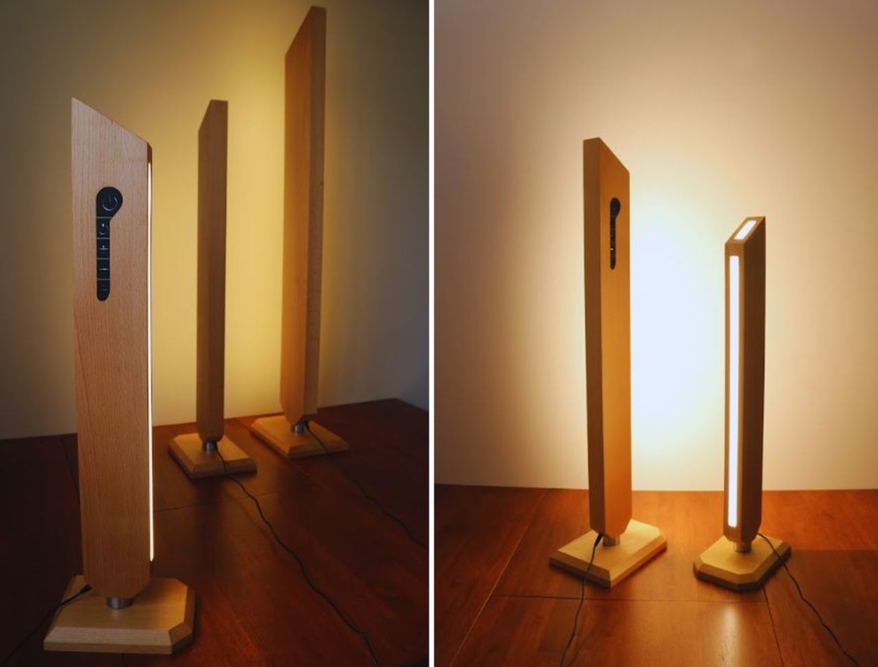 Bahar wooden floor lamp