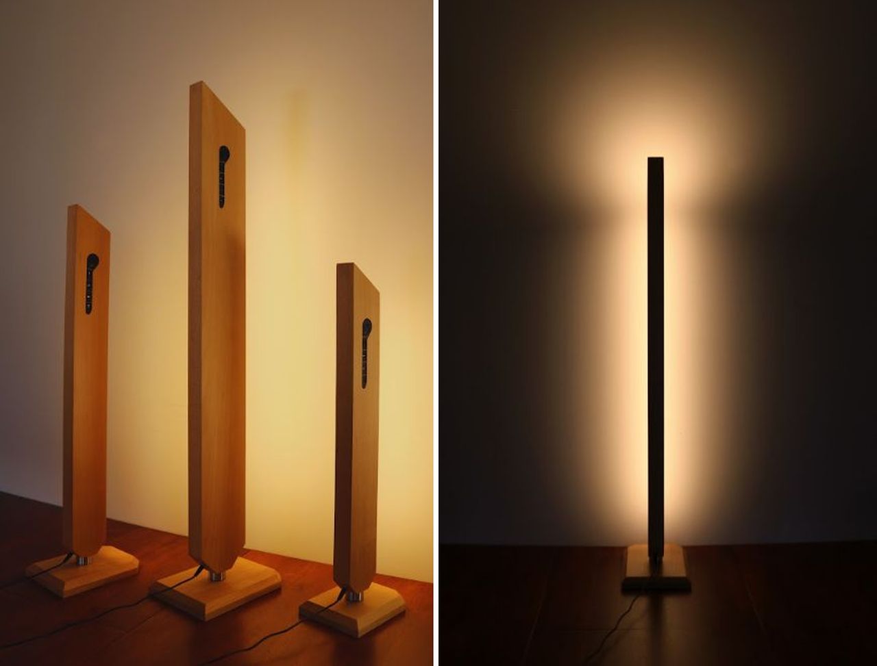 Bahar wooden floor lamp