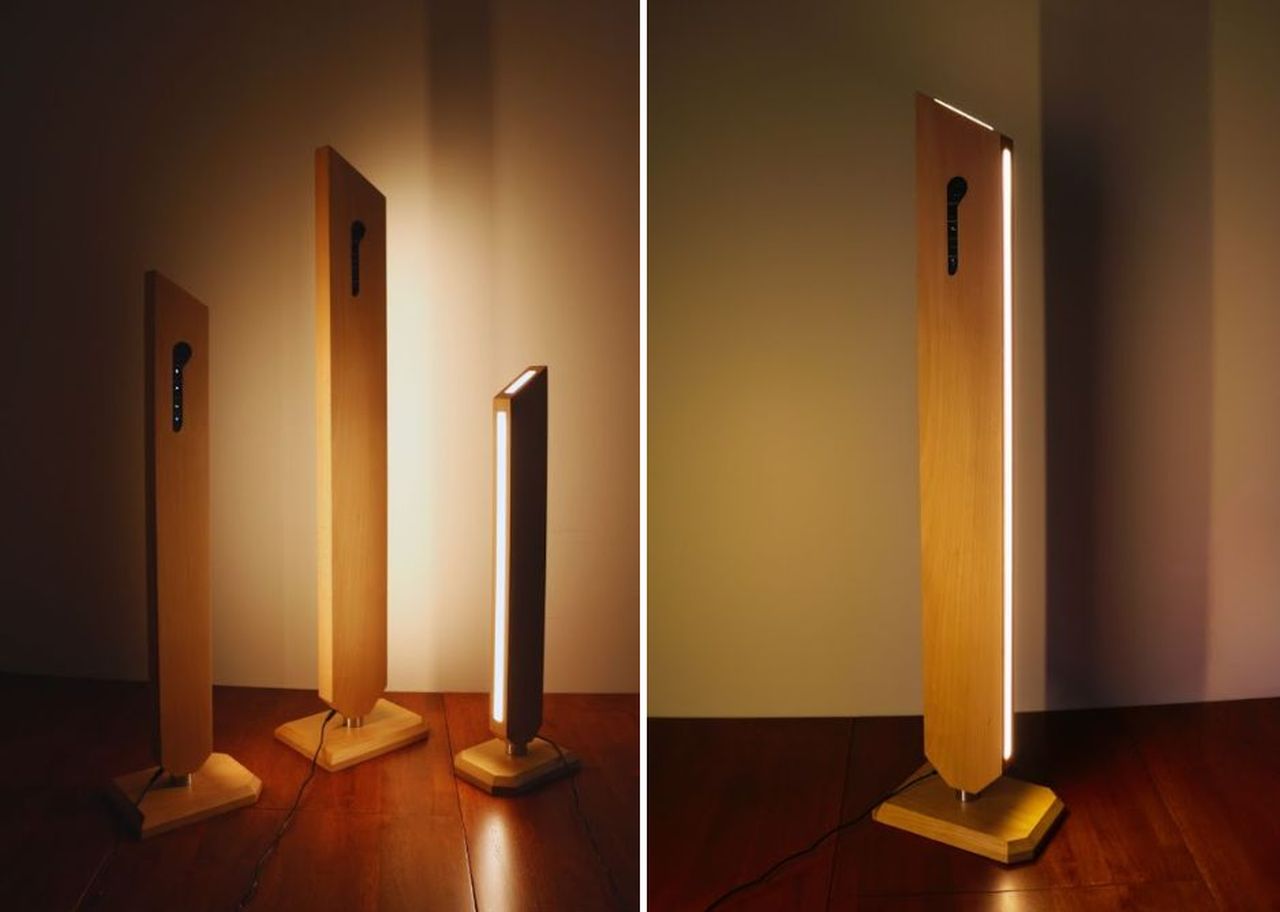 Bahar wooden floor lamp