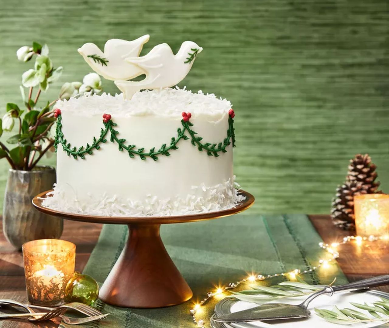 Best Christmas Cake Recipes - Big White Coconut Cake