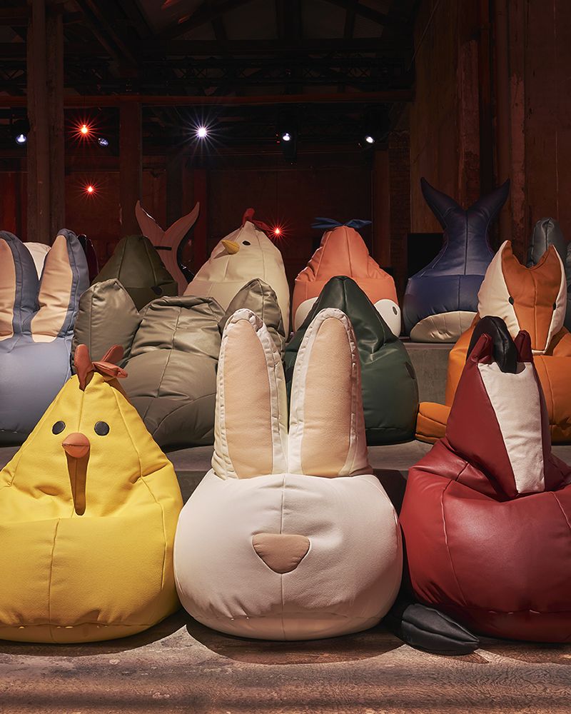 Animal-Shaped Sacco Chair Makeover Adds Fun to the Bean Bag - Homecrux