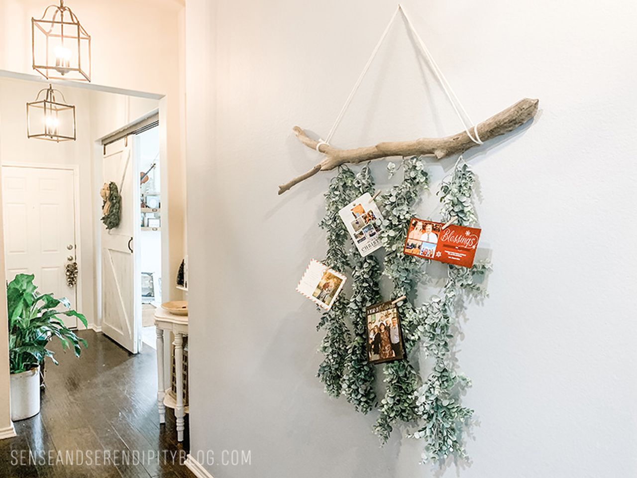 Branch and Garlands Card Display