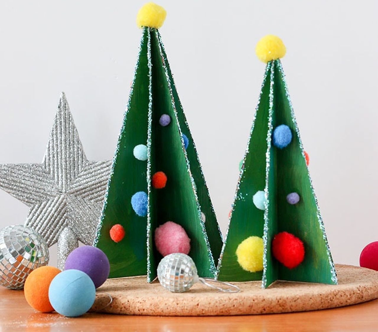 Cereal box Christmas tree