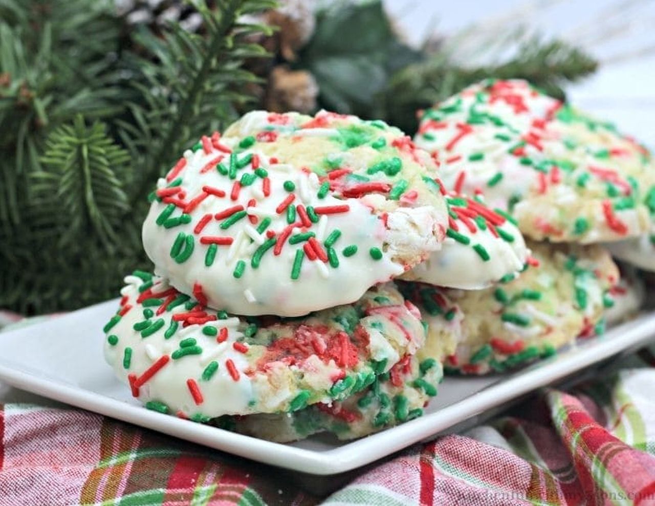 Christmas Gooey Butter Cookies