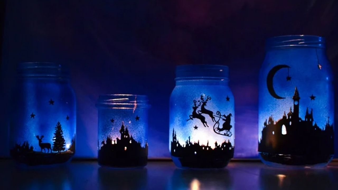 Christmas Lanterns Made from Jars by Adventure in a Box_1