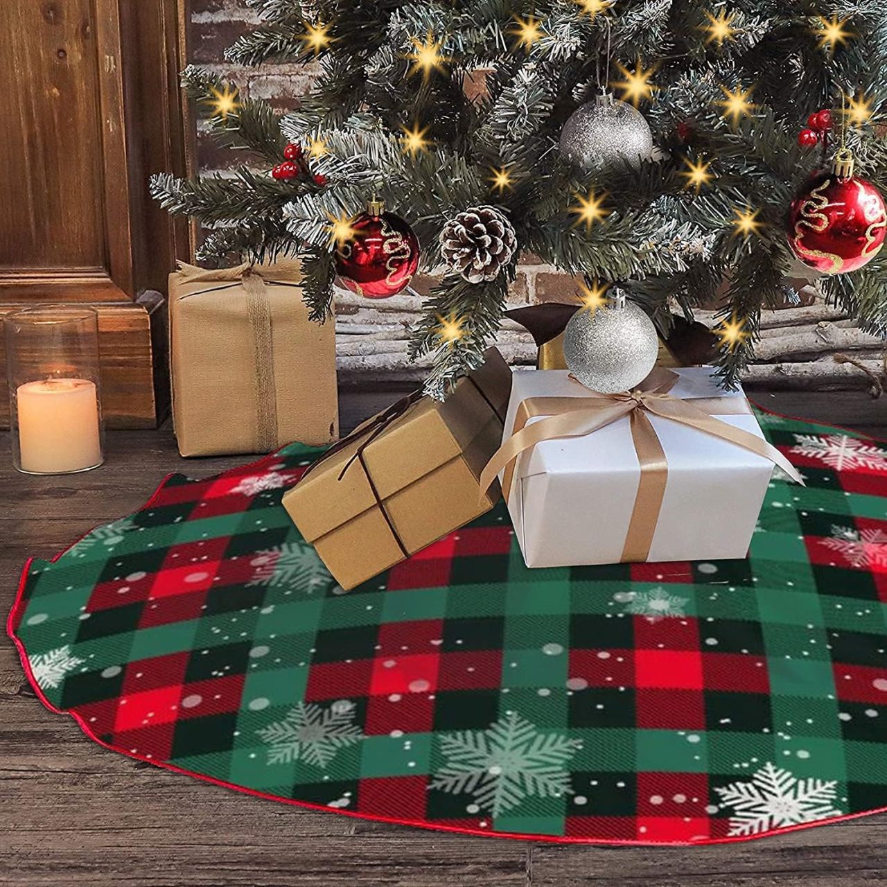 Best Christmas tree skirts to buy: Christmas Tree Skirt Buffalo Plaid Tree Skirt