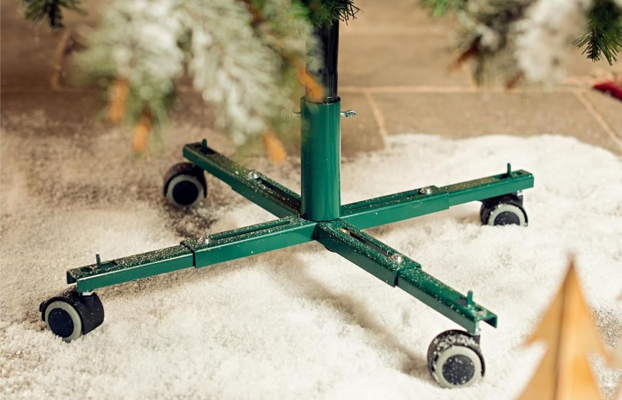 Christmas Tree Stand Base with Wheels by Tree Nest