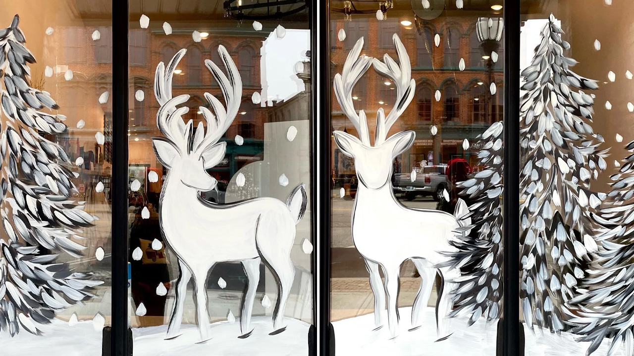 Christmas Window Painting Ideas