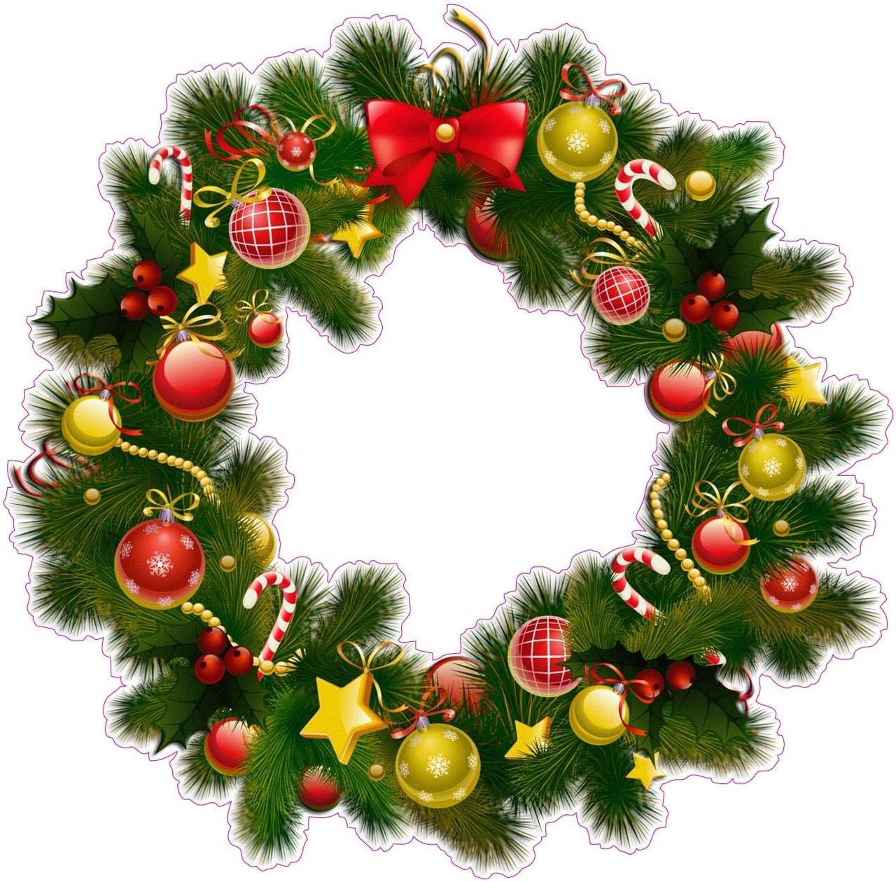 Christmas Wreath Wall Décor