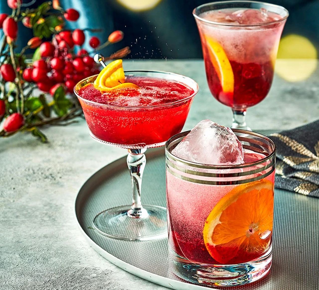 Cranberry Gin Fizz