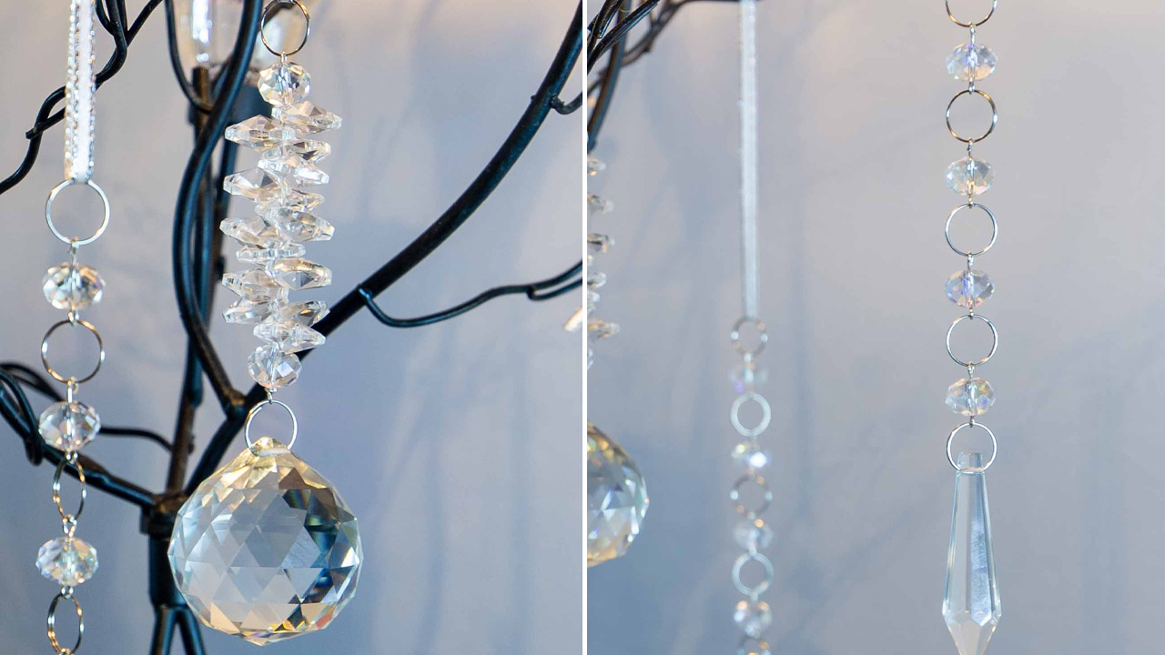 DIY Crystal Christmas Ornaments