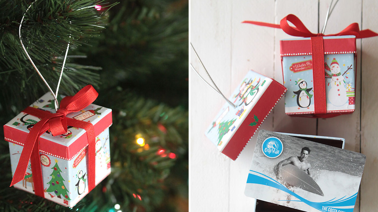 DIY Gift Box Ornaments
