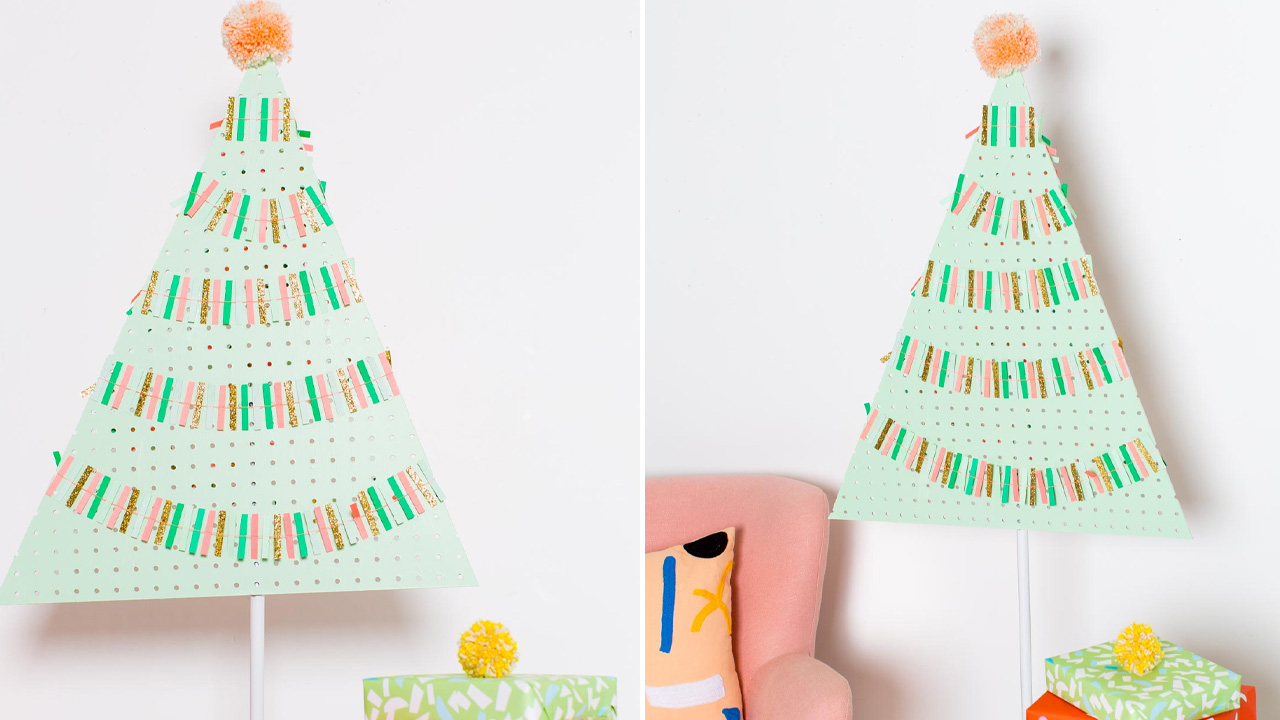 DIY Pegboard Christmas Tree